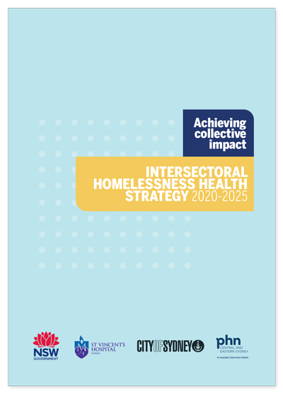 Intersectoral Homelessness Health Strategy cover