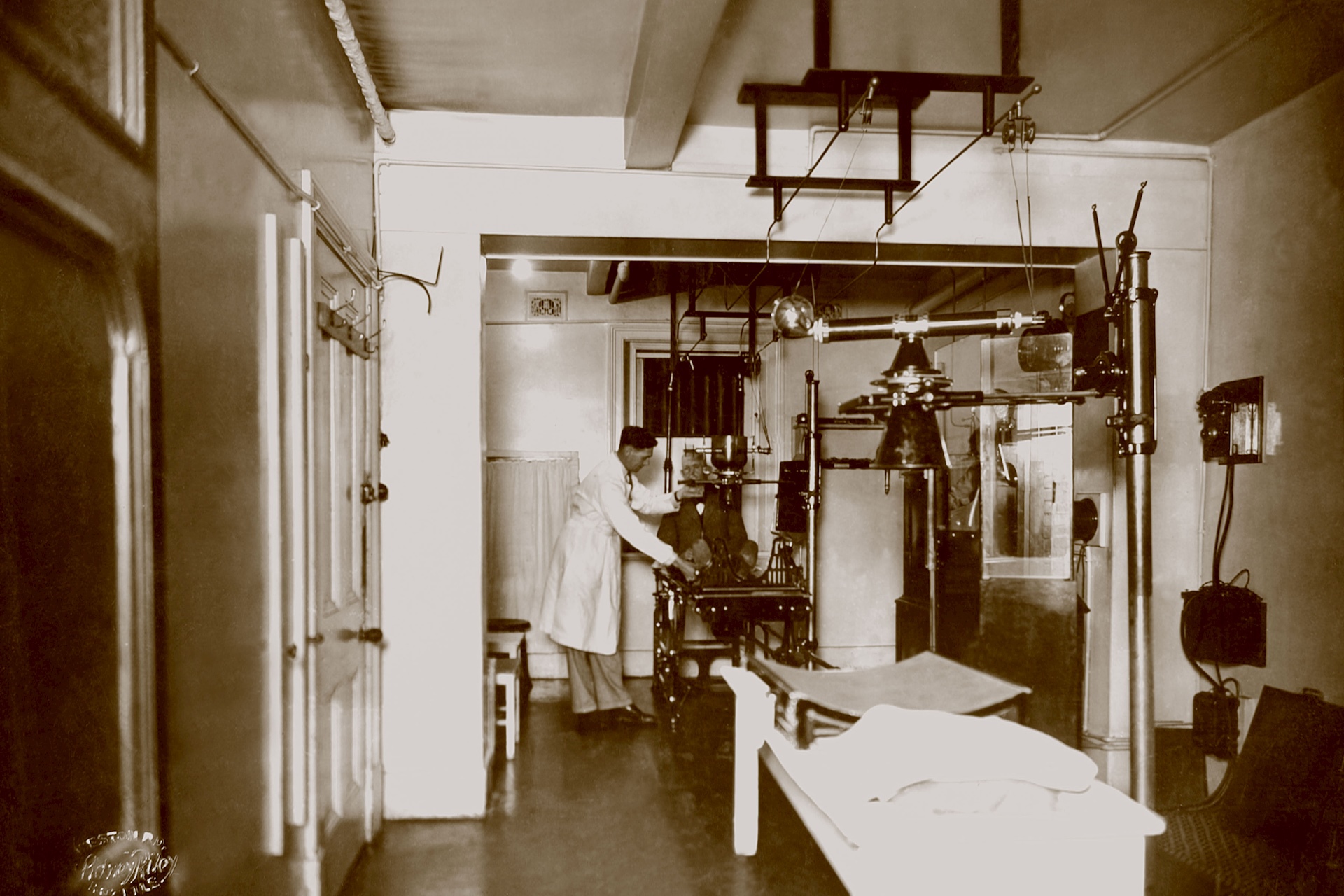 X-ray room in a hospital in 1935