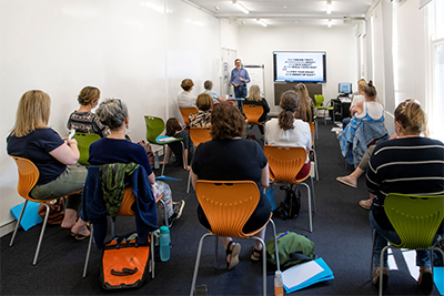 People in an educational session