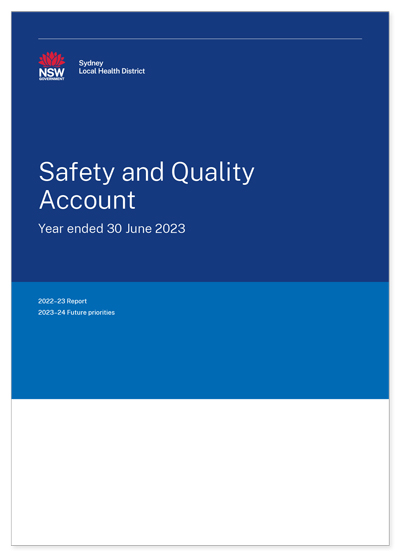 Safety and Quality Account cover