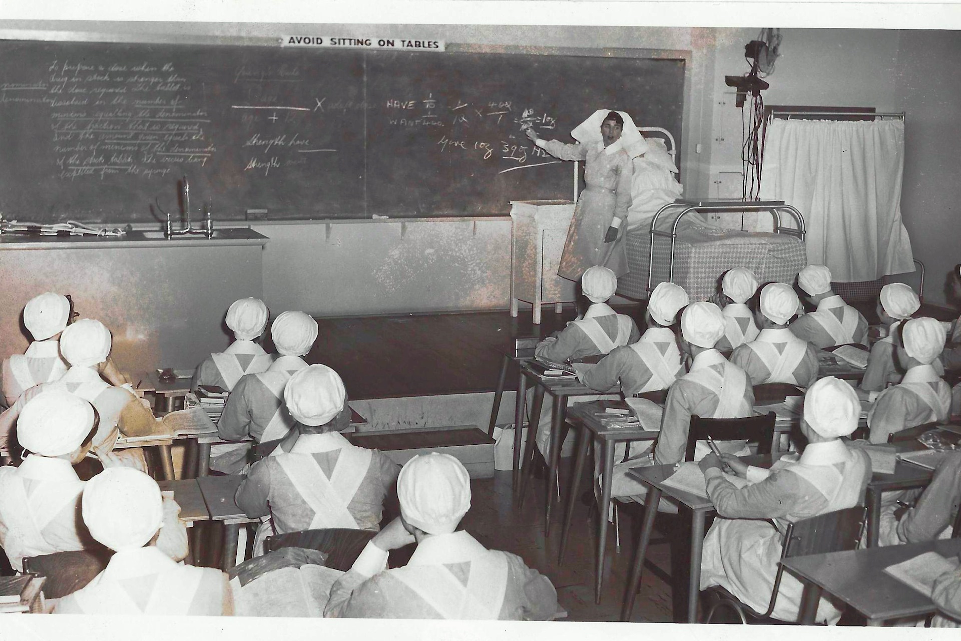 1955 nurse training in King George V Building