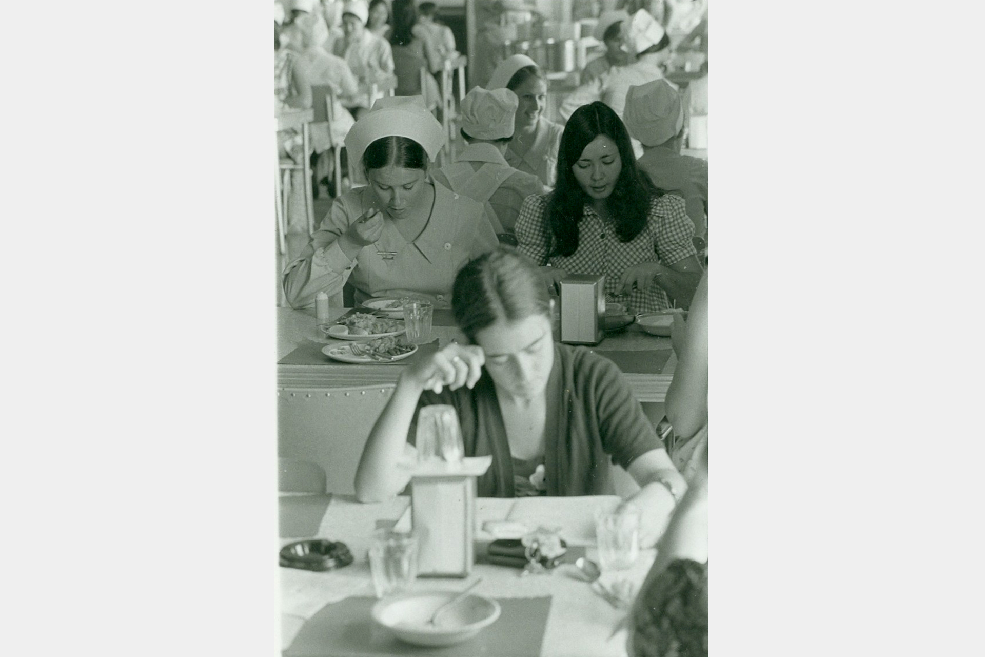 1960s Queen Mary nurses home cafeteria