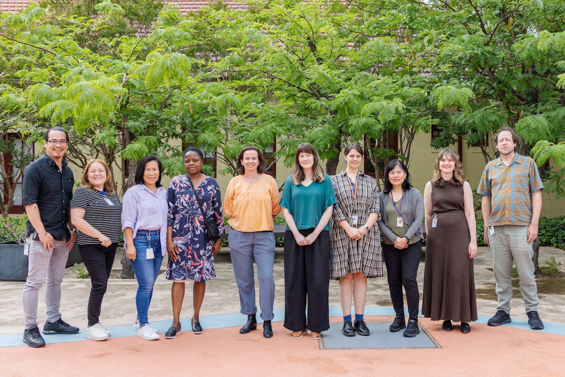 group photos of ten members of the team at western sector acute care in Canterbury