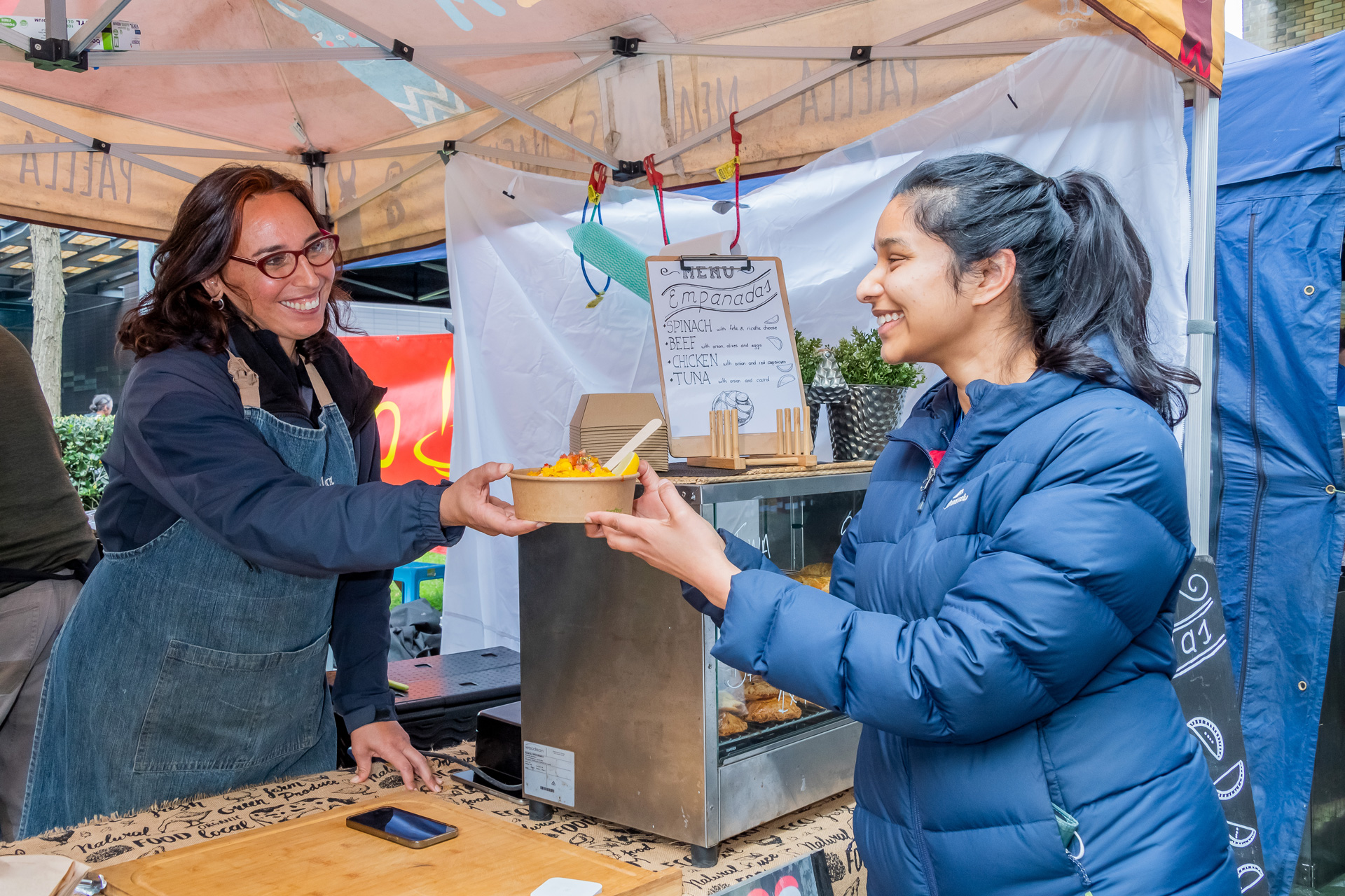 RPA Market Day food stall on King George V lawn