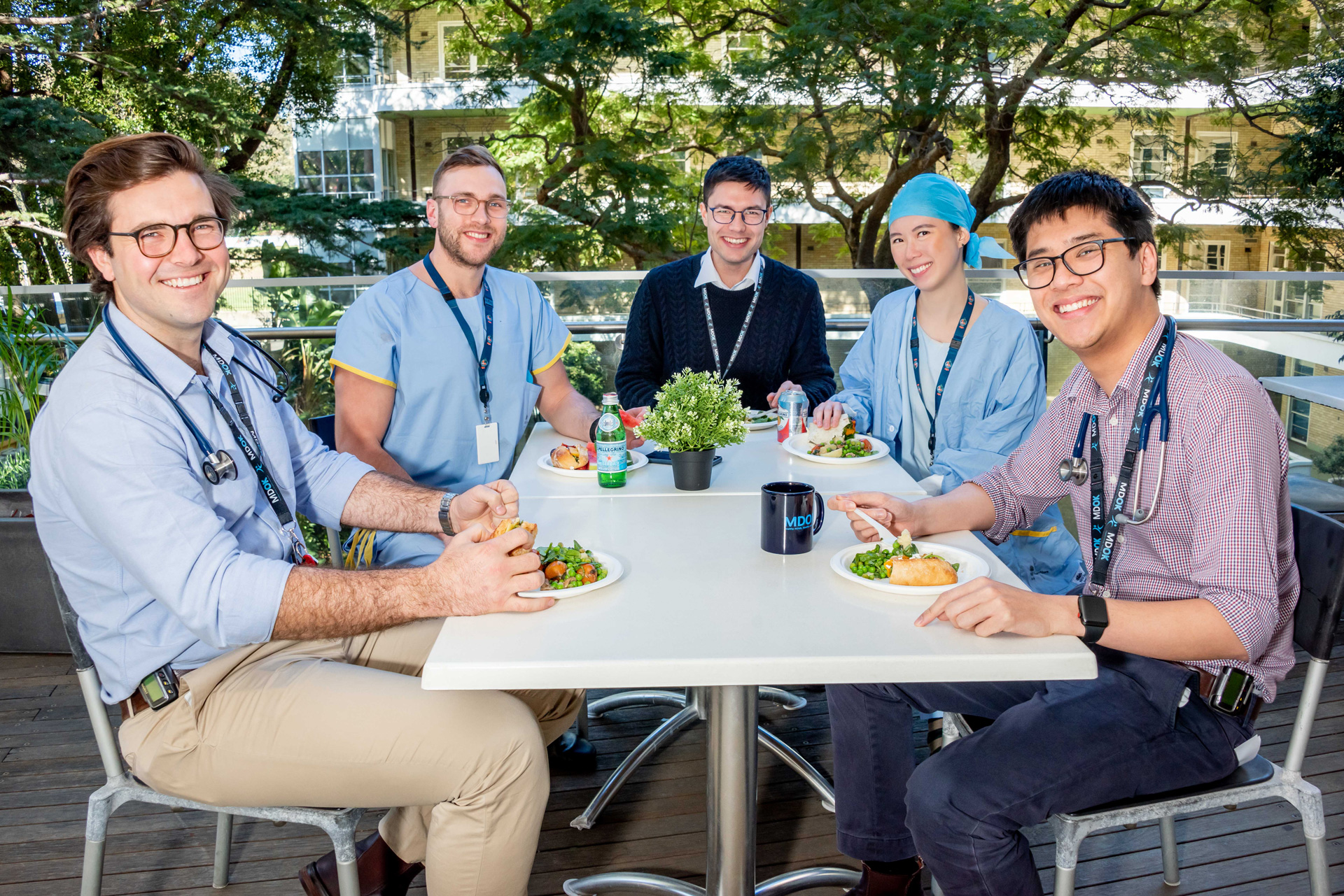 MDOK staff at lunch