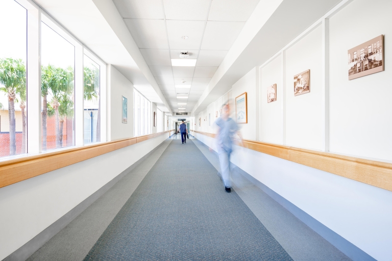 Canterbury Hospital internal corridor