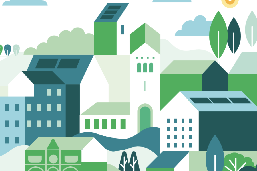 Environmental Health and Sustainability Plan cover illustration
