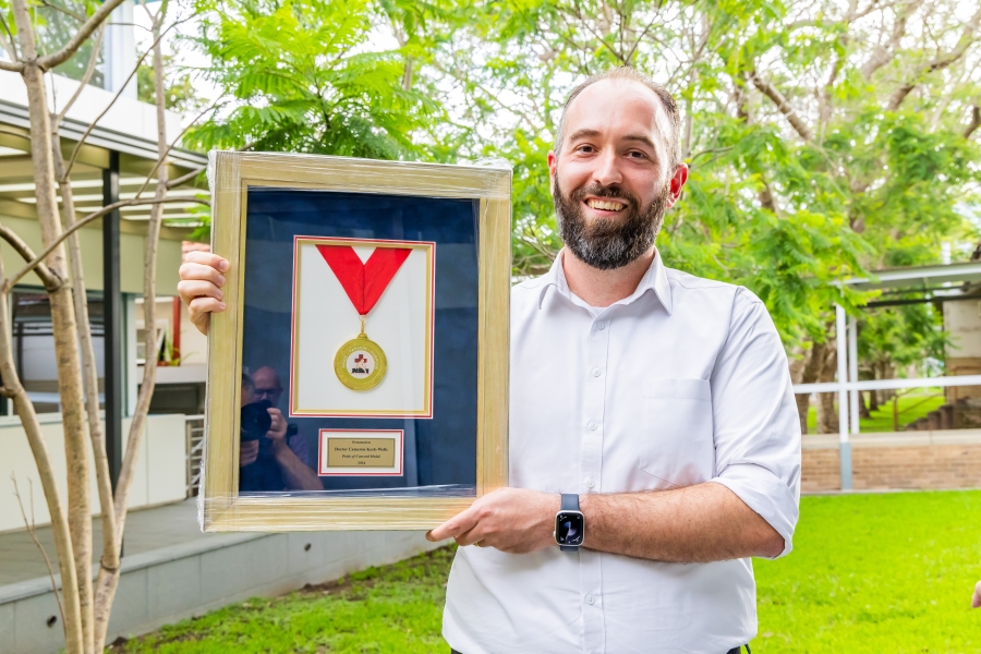 Pride of Concord Medal winner Dr Cameron Korb-Wells.
