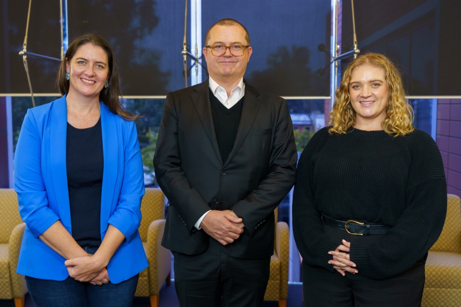 A group of three health professionals