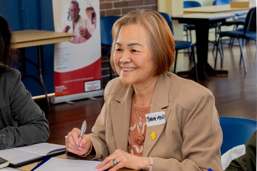 Photo of Thoai Ahn during group session in Marrickville